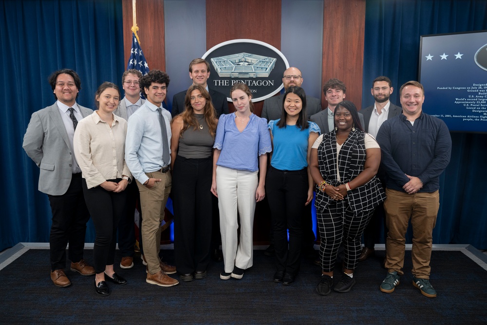 Students with the Partnership for Public Service Tour the Pentagon
