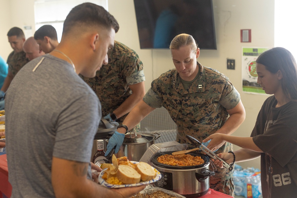 MCAS Beaufort Papa Barracks Feed the Barracks Night