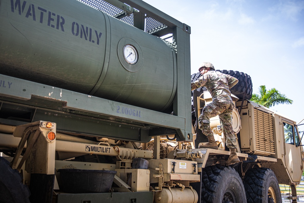 Puerto Rico National Guard Supports PRASA Water Distribution Operations
