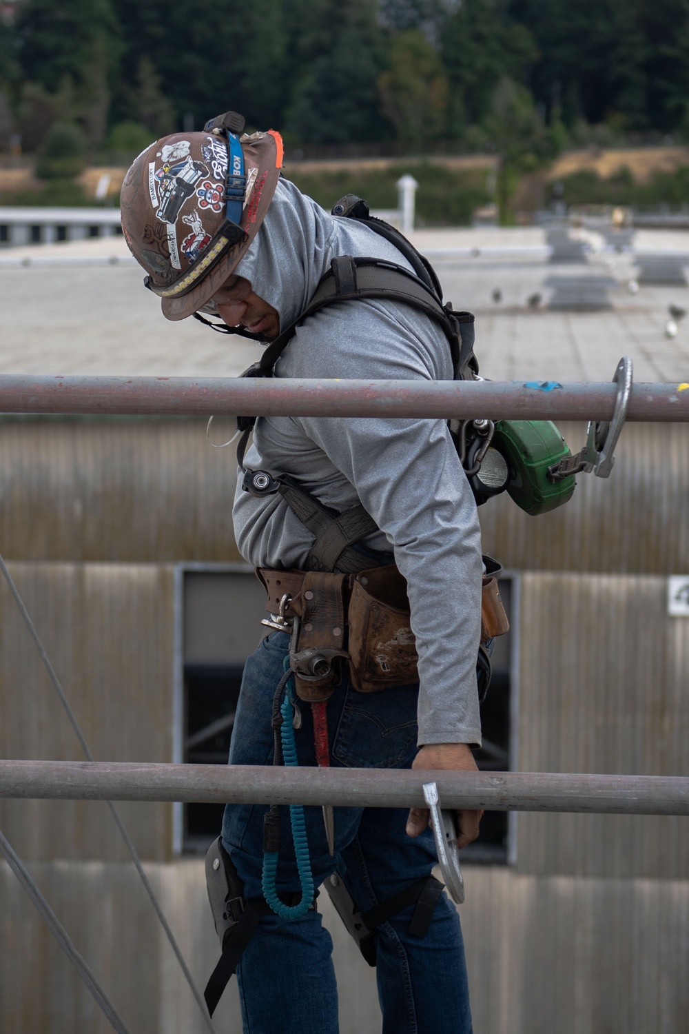 Shipboard Contractors Perform Maintenance
