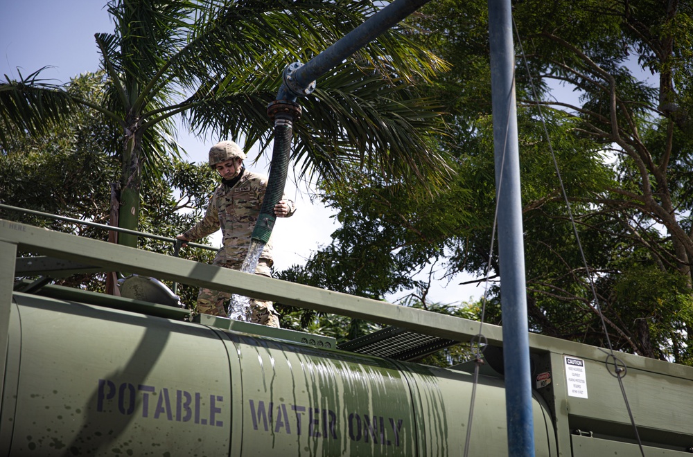 Puerto Rico National Guard Supports PRASA Water Distribution Operations