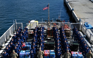 Coast Guard offloads more than $88 million in illicit drugs interdicted in the Eastern Pacific