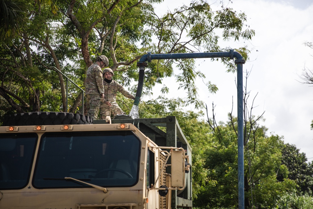 Puerto Rico National Guard Supports PRASA Water Distribution Operations