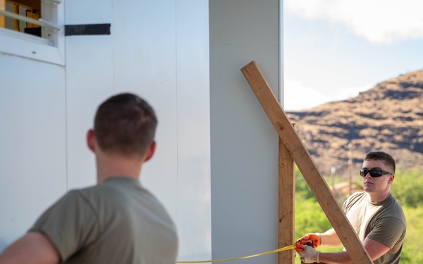 Airmen Measure Foundation for Housing Project