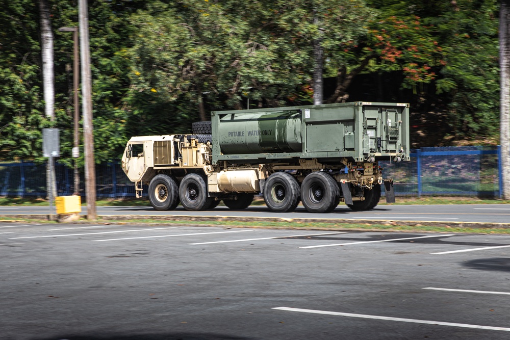 Puerto Rico National Guard Supports PRASA Water Distribution Operations
