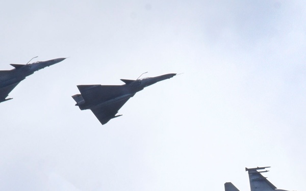 Colombian, U.S. Fighter Jets fly over Palanquero Air Base