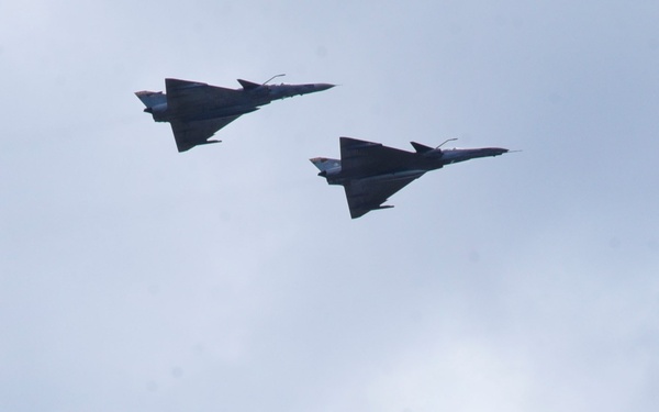 Colombian, U.S. Fighter Jets fly over Palanquero Air Base