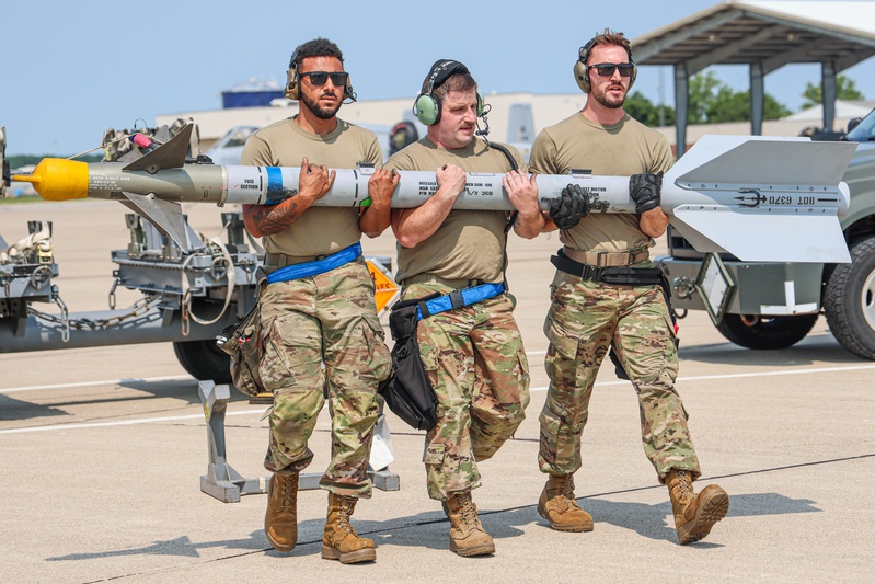 Weapons troops' arms race