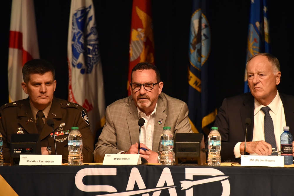 Dan Poskey talks on the Acquisition Update for Space and Missile Defense Panel at the 2025 SMD Symposium