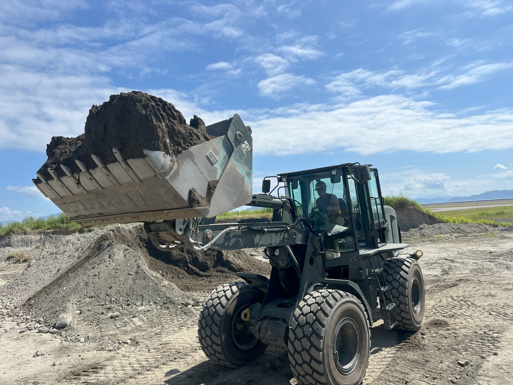 NMCB 4 Seabees in Iwakuni Cap Landfill