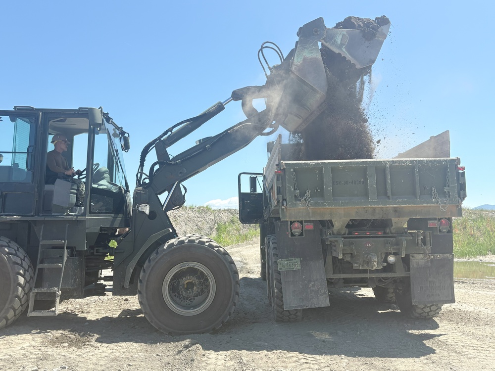 NMCB 4 Seabees in Iwakuni Cap Landfill