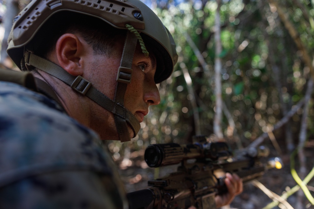 U.S. Marines with 1st Recon Bn. rehearse beach landings during Black Jack 25