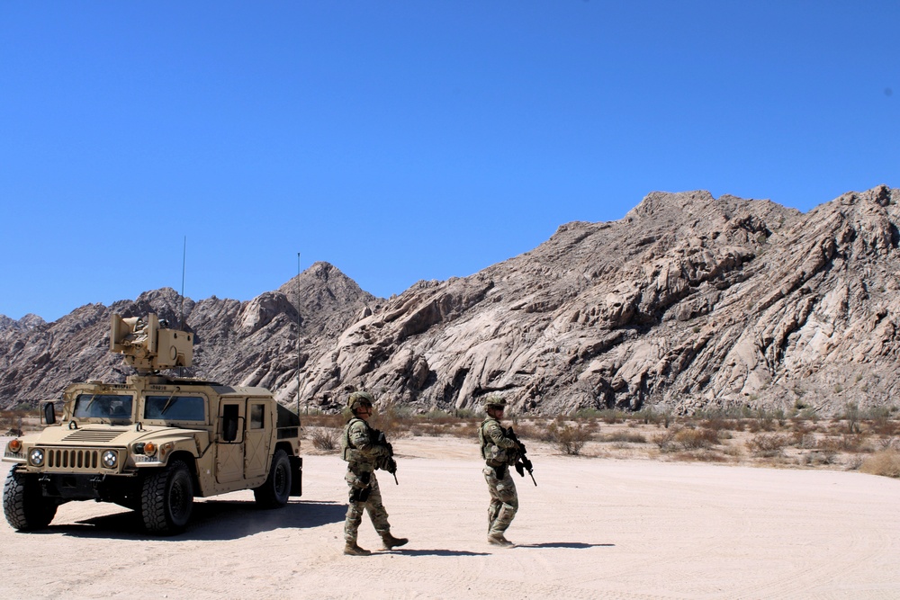 Joint dismounted patrol in Wellton