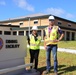 The Construction Manager and Project Manager for the Dining Facility Project on Camp Blaz Pose Together