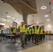 Marines Tour A New Dining Facility with the Officer in Charge of Construction
