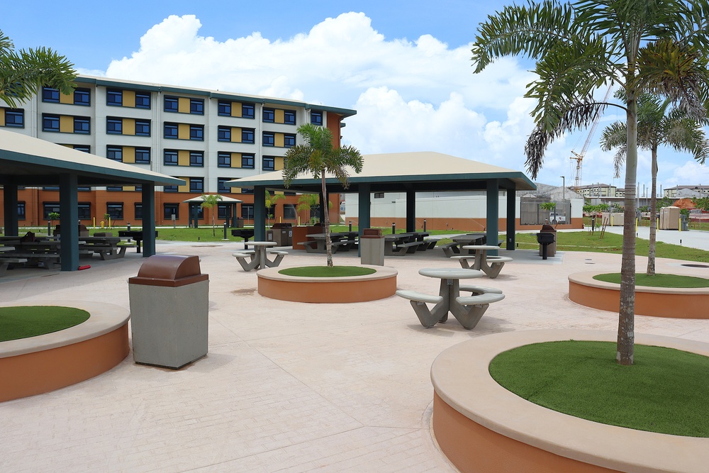 Outdoor Recreation Area for a New Bachelor Officer Quarters on Camp Blaz