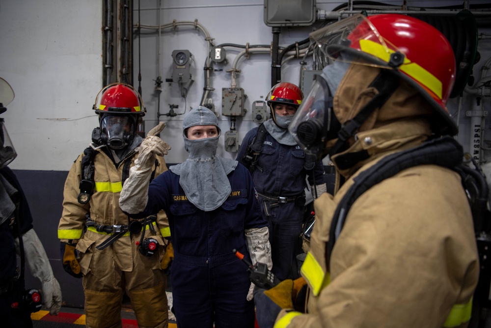Makin Island Main Space Fire Drill