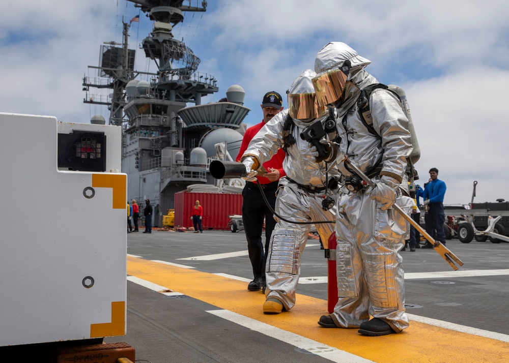 Makin Island Flight Deck Drills