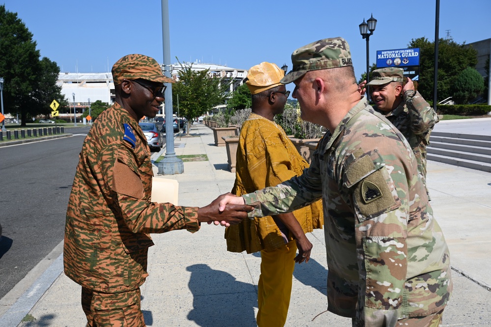 D.C. National Guard senior leaders welcome Ambassador of Burkina Faso