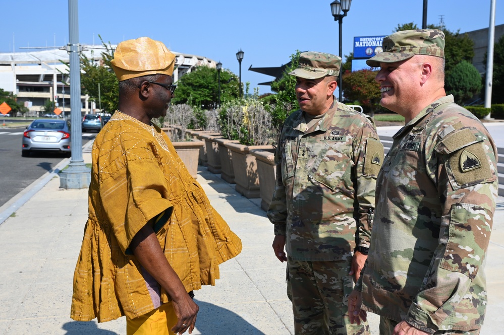 D.C. National Guard senior leaders welcome Ambassador of Burkina Faso