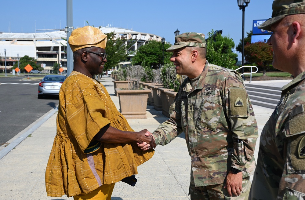D.C. National Guard senior leaders welcome Ambassador of Burkina Faso