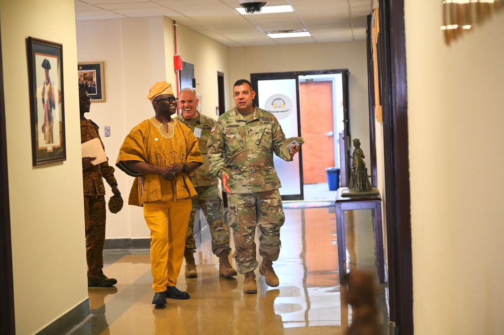 D.C. National Guard senior leaders welcome Ambassador of Burkina Faso