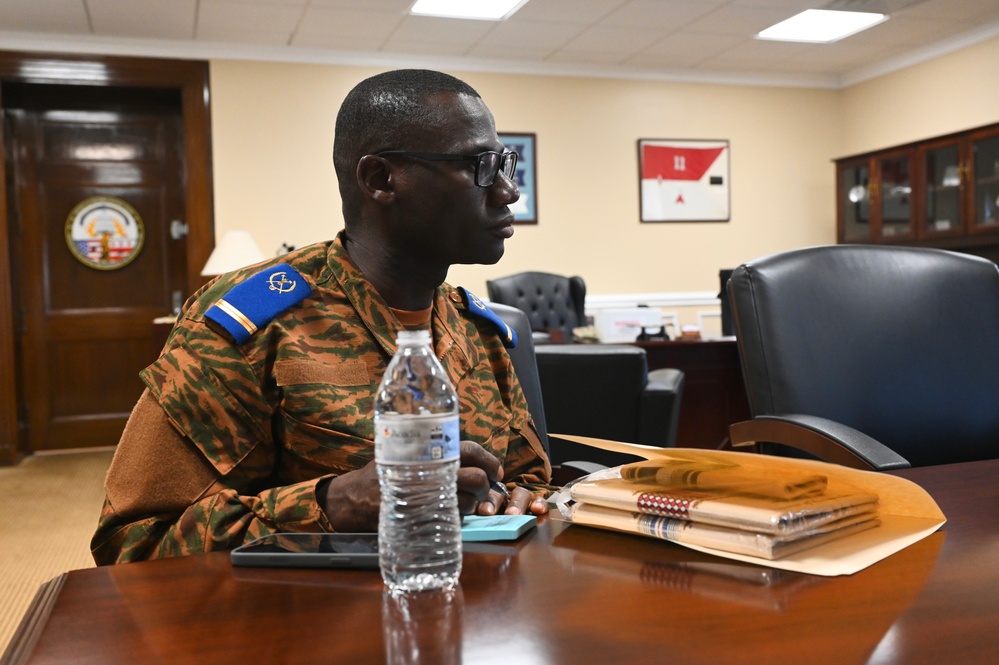 D.C. National Guard senior leaders welcome Ambassador of Burkina Faso