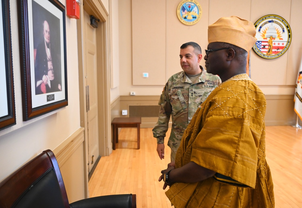 D.C. National Guard senior leaders welcome Ambassador of Burkina Faso