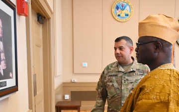 D.C. National Guard senior leaders welcome Ambassador of Burkina Faso