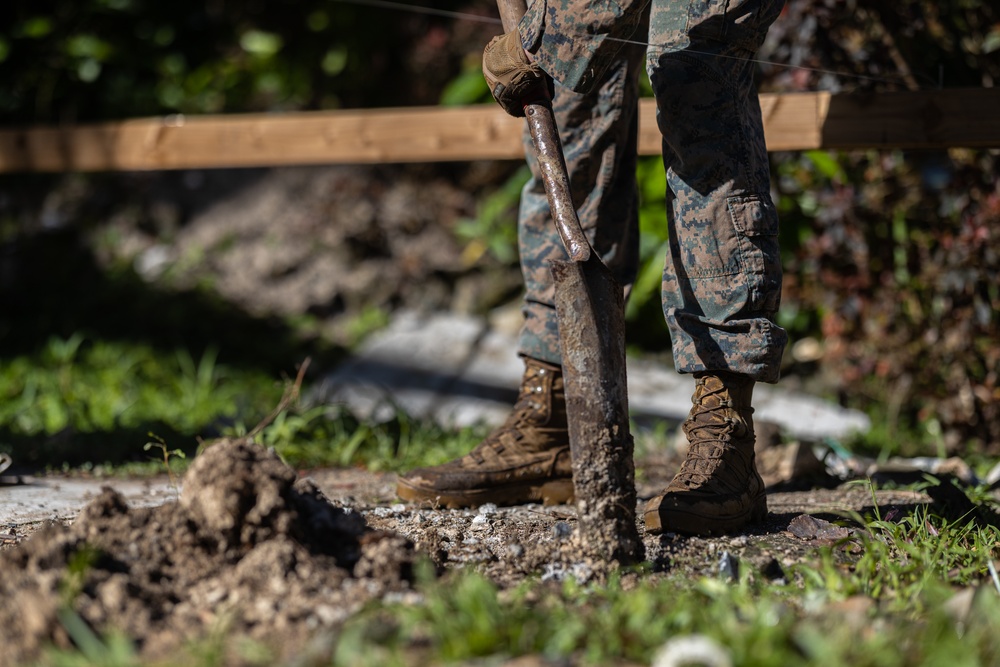 Koa Moana 25 Marines Support Renovations at Chuuk and Xavier High Schools