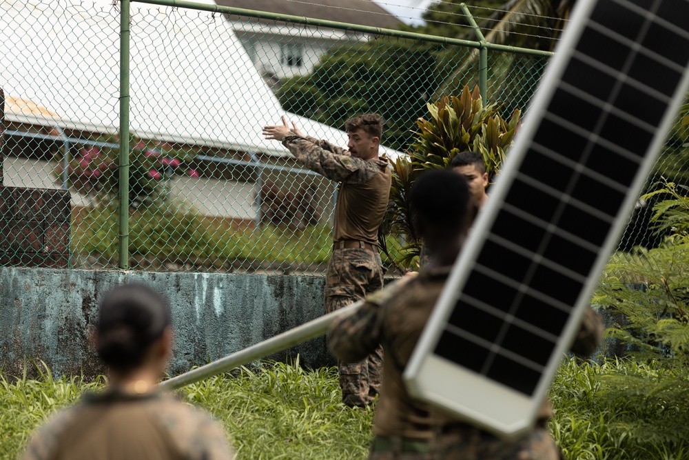 Koa Moana 25 Marines Support Renovations at Chuuk and Xavier High Schools