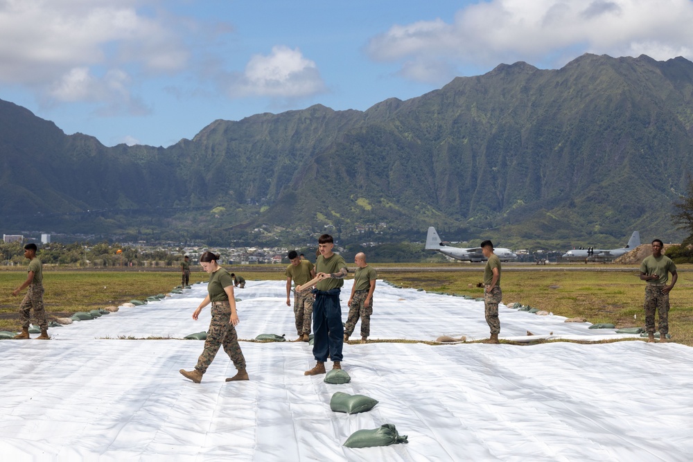 U.S. Marines Stationed at MCBH Prepare for The 2025 Kaneohe Bay Air Show