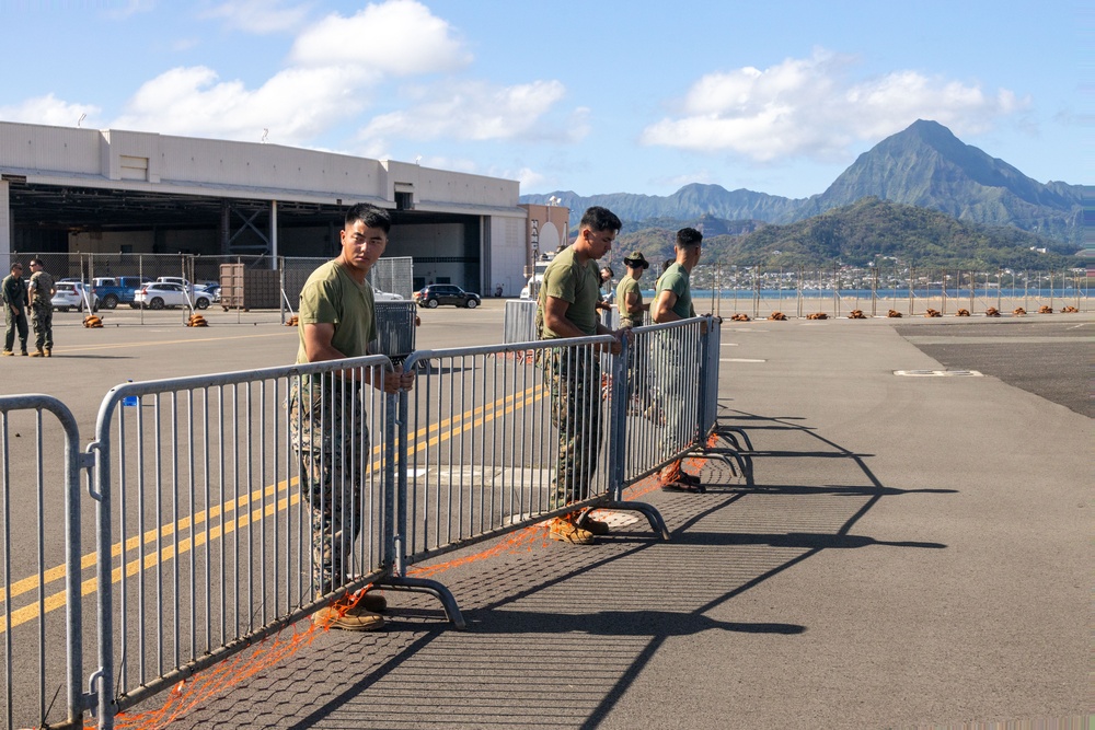 U.S. Marines Stationed at MCBH Prepare for The 2025 Kaneohe Bay Air Show