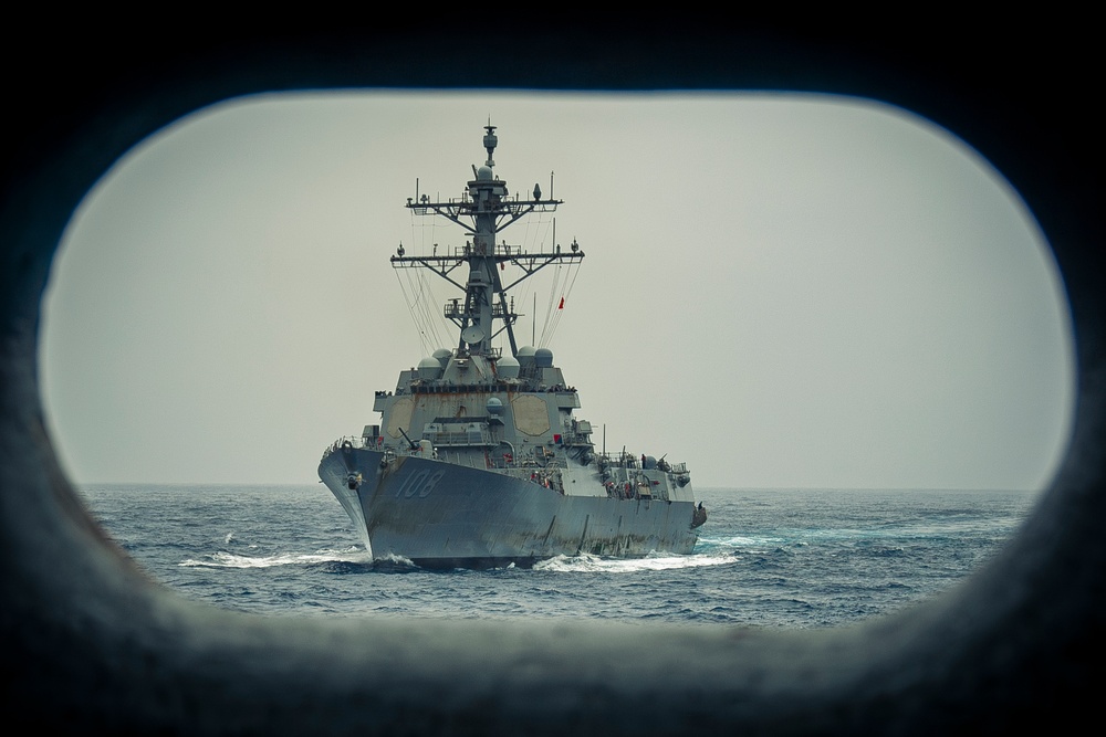 Nimitz Conducts a Replenishment-at-Sea