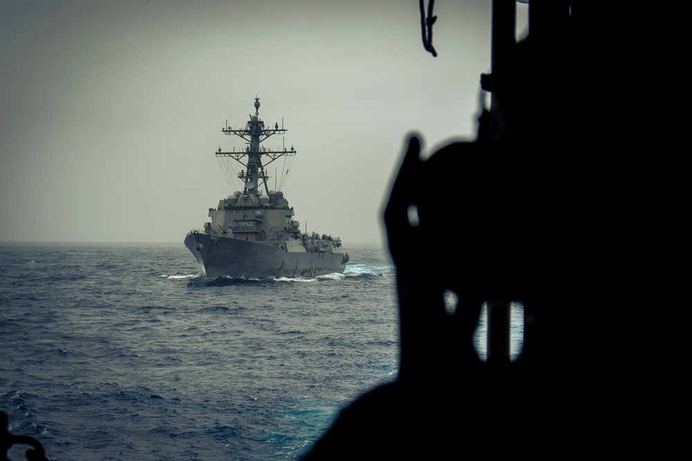 Nimitz Conducts a Replenishment-at-Sea
