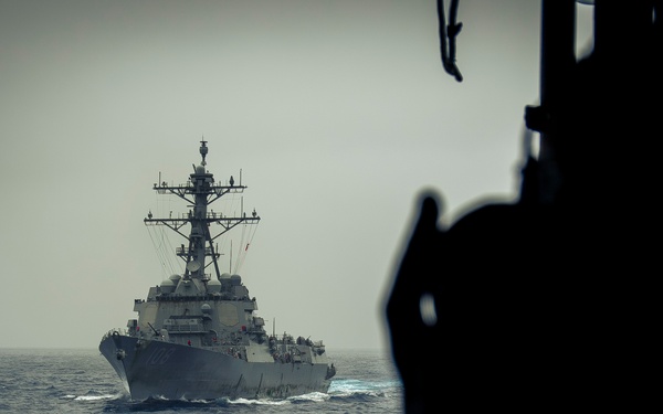 Nimitz Conducts a Replenishment-at-Sea