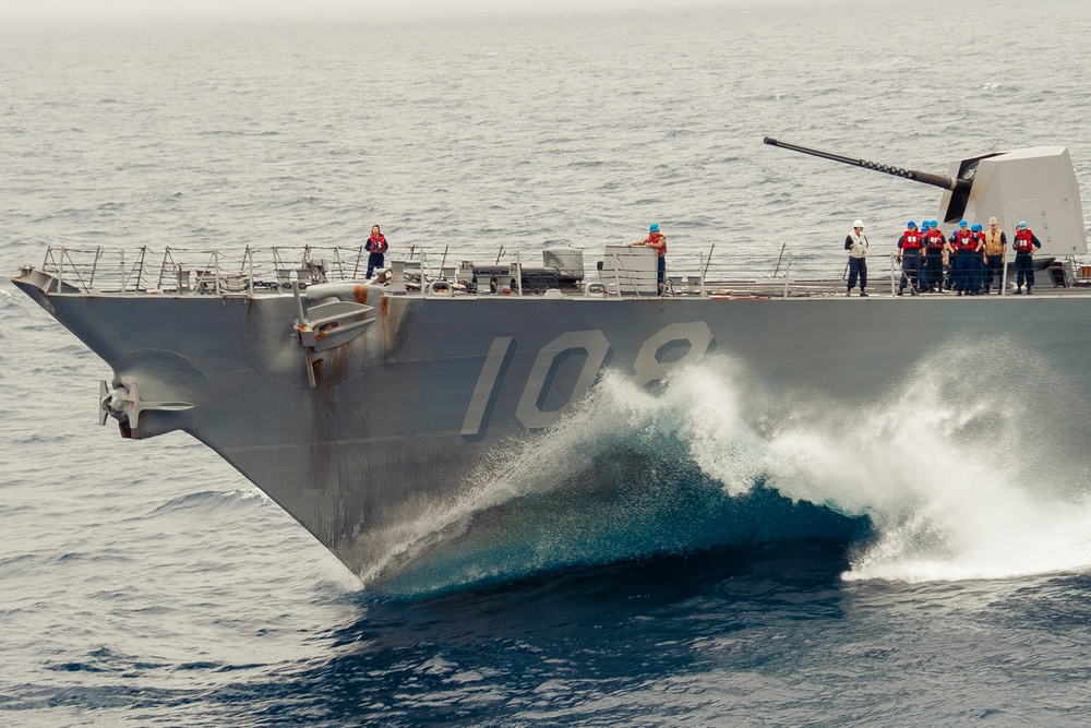 Nimitz Conducts a Replenishment-at-Sea