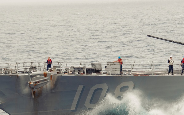 Nimitz Conducts a Replenishment-at-Sea