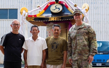 374 CES revives Yokota mikoshi after 5 years