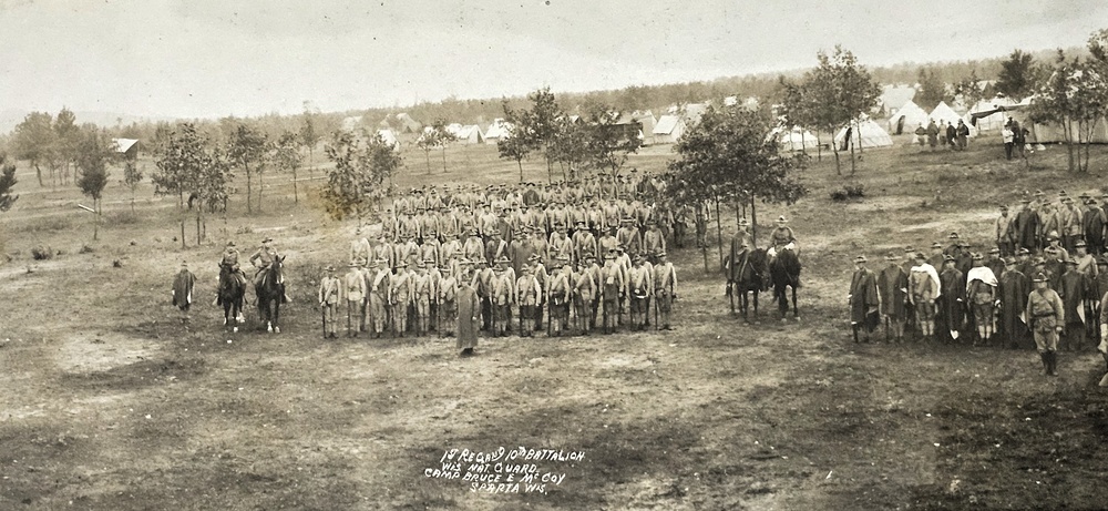 Pre-World War I unit photo donated to Fort McCoy History Center; dates to 1910s