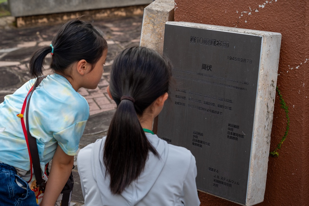 Peace, Planes, and Kappy: Achi-Mura students visit Kadena Air Base