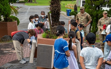 Peace, Planes, and Kappy: Achi-Mura students visit Kadena Air Base