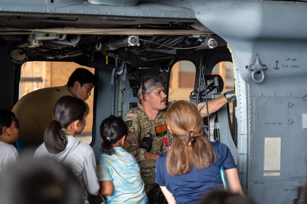 Peace, Planes, and Kappy: Achi-Mura students visit Kadena Air Base