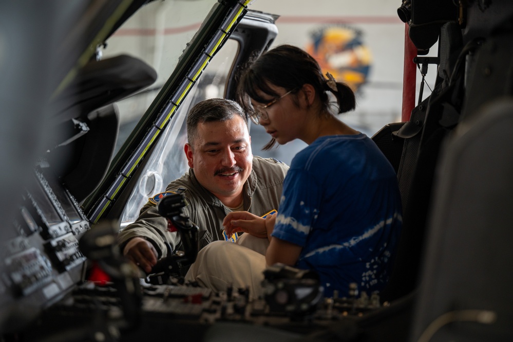 Peace, Planes, and Kappy: Achi-Mura students visit Kadena Air Base