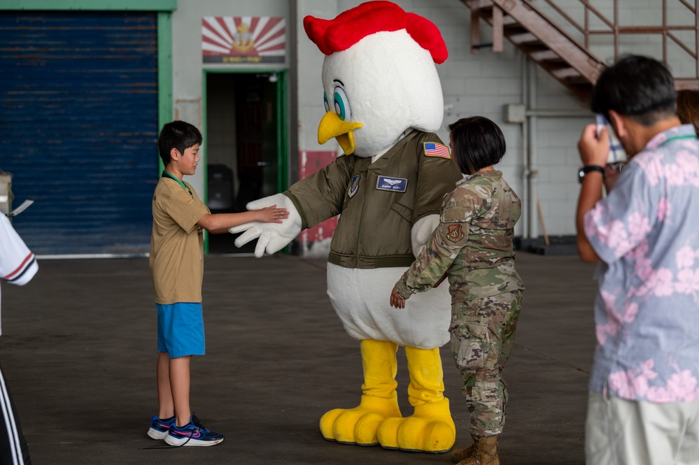 Peace, Planes, and Kappy: Achi-Mura students visit Kadena Air Base