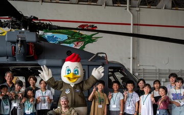 Peace, planes, and Kappy: Achi-Mura students visit Kadena Air Base