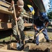 Pacific Partnership 2025 multinational service members construct a ramp in Lae, Papua New Guinea, August 2025