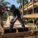 Pacific Partnership 2025 multinational service members construct a ramp in Lae, Papua New Guinea, August 2025