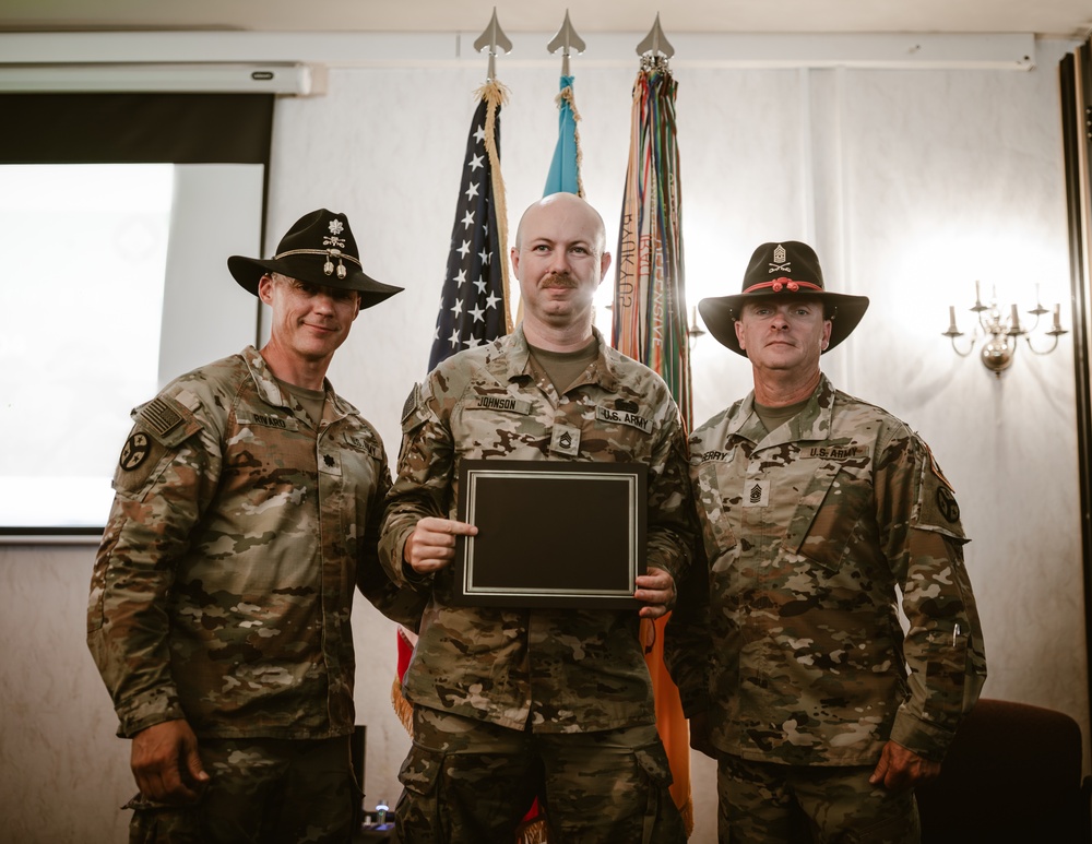 Sgt. 1st Class Adam Johnson, 1st Platoon Instructor of the Cycle