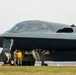 B-2 Spirit aircrews swap during Northern Strike 2025